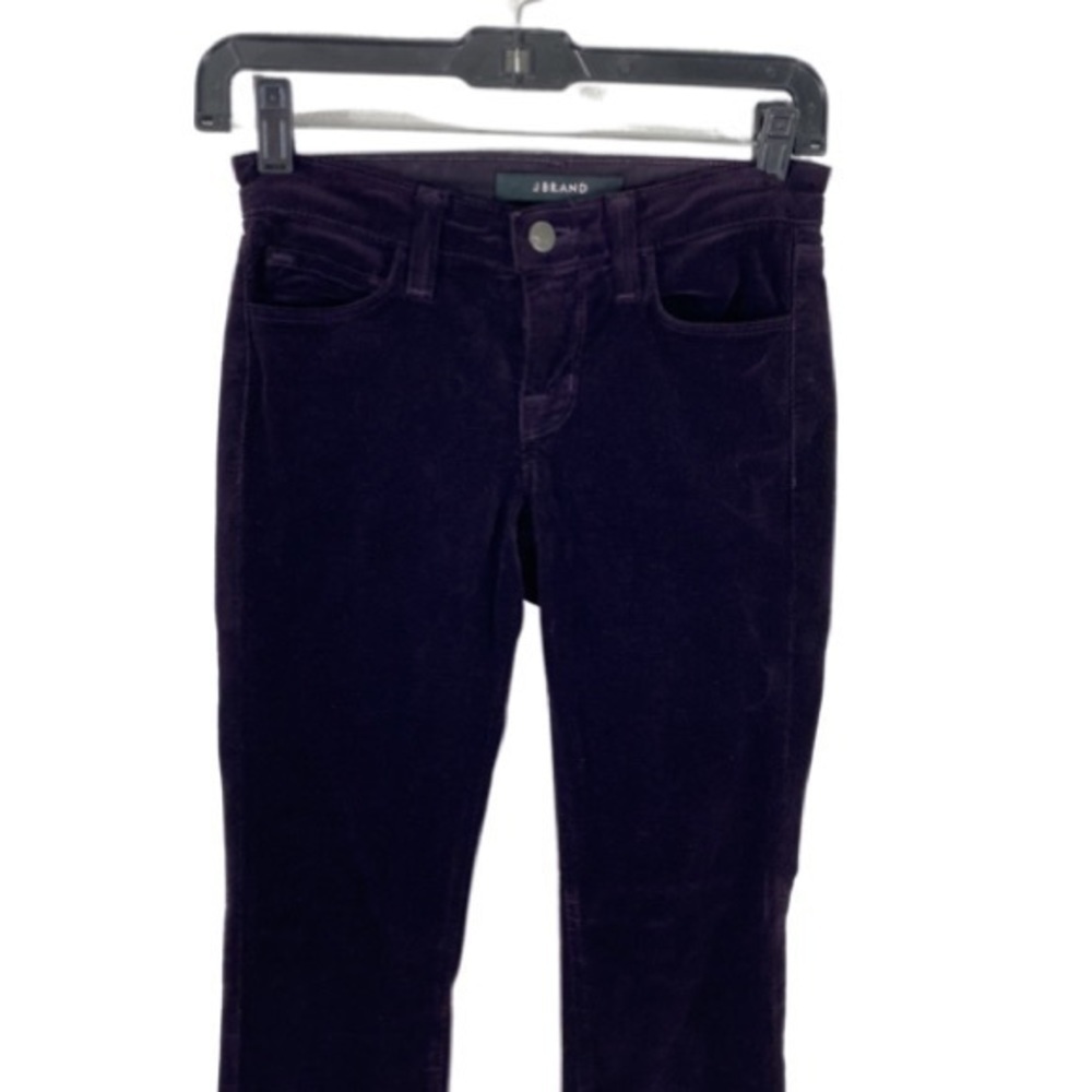 J Brand Jaipur Deep Purple Skinny Leg Mid-rise Corduroy Jeans - Picture 3 of 10